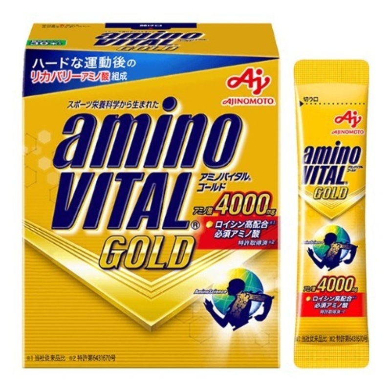 Aminovital Gold 運動恢復劑 14包裝 | 4000mg 黃金級胺基酸 | 蛋白質 | BCAA | 運動修復