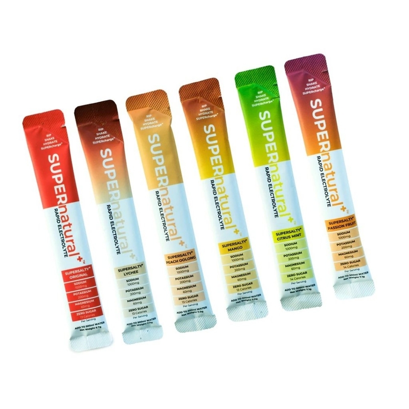 SUPERnatural+ Rapid Electrolytes -  six exciting flavors Sachet ( 12pack as 1 set )